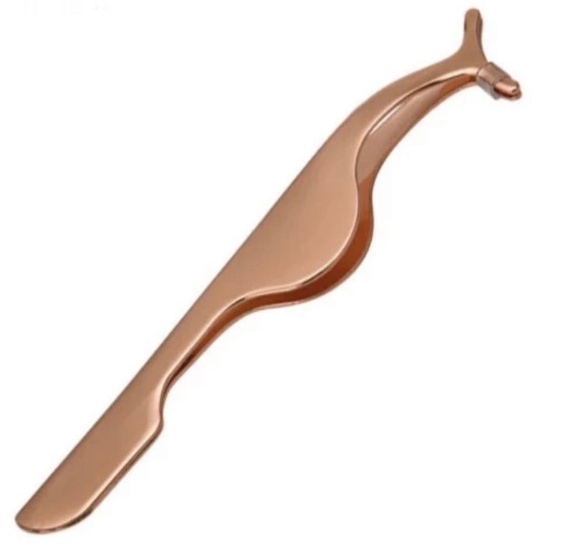Rose gold Lash Strip Tweezers