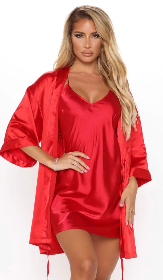 Satin Robe 3 piece set